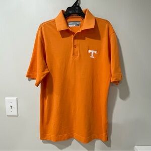 Men’s Cutter and Buck Orange White Tennessee Vols Polo College Football Power T